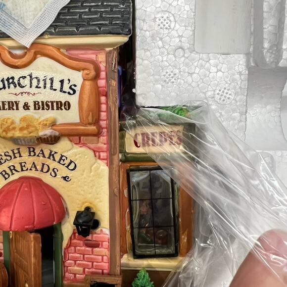Lemax Churchill's Baker & Bistro Lighted Christmas Village Building 15223 2011 - Picture 7 of 7